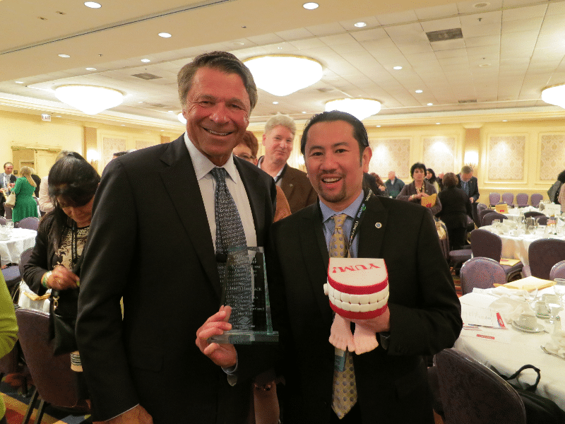 Chief Nerd Jim with David Novak, the executive Chairman of YUM! Foods.