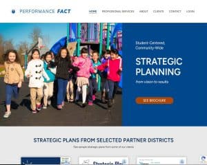 Screenshot of Performance Fact website