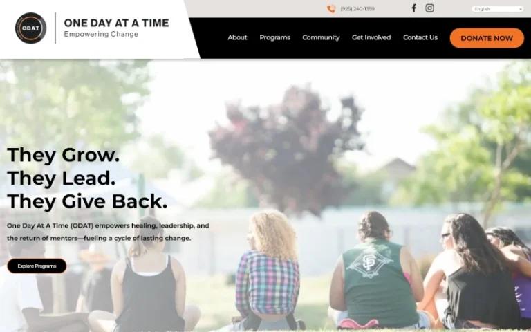 ODAT Website Preview after