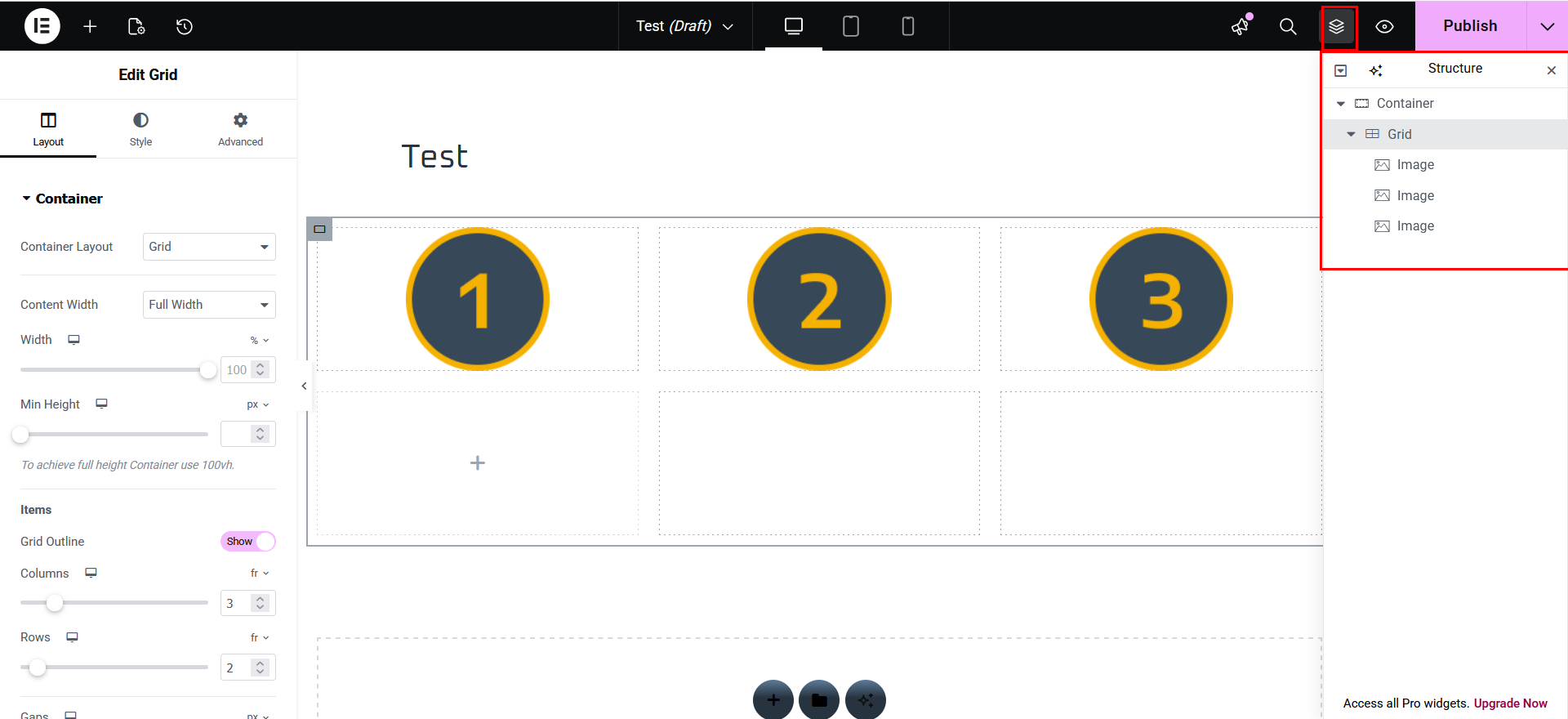 3 images in grid