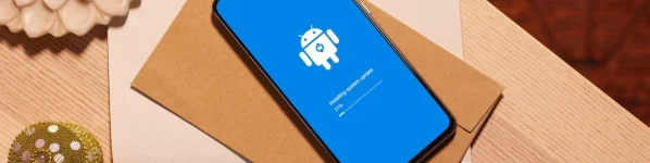 Android phone in update mode