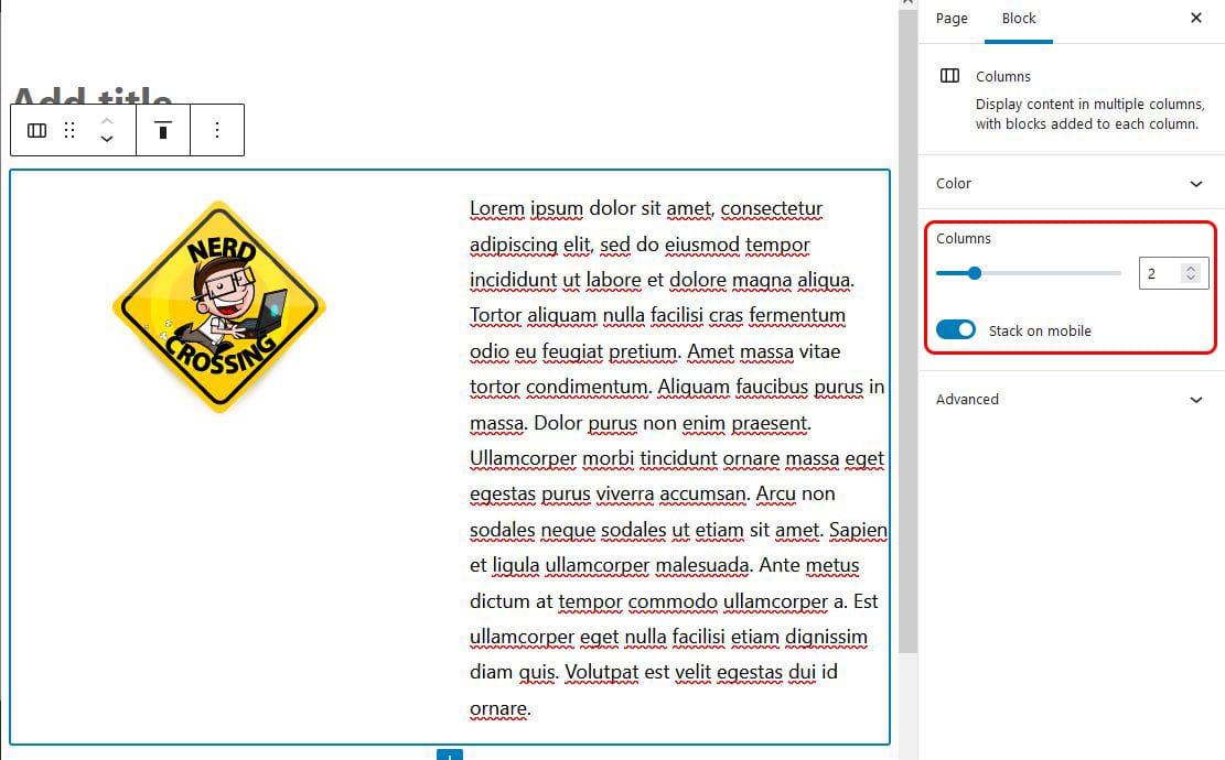 all columns selected