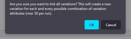 warning message pop-up