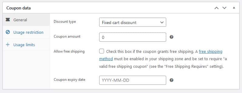 coupon details