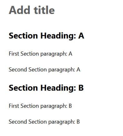 page structure