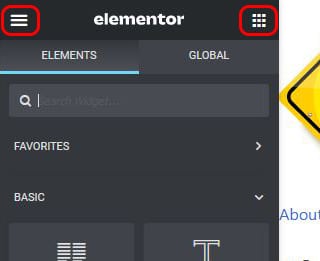 menu selectors