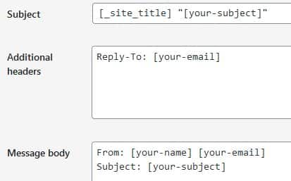 message detail settings