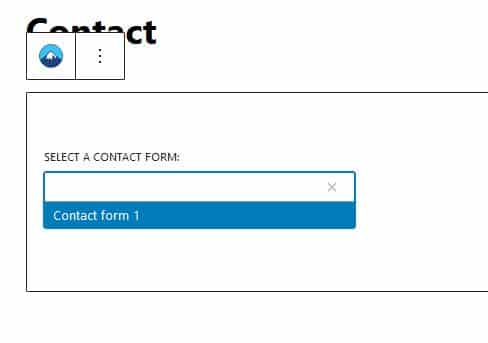 select form