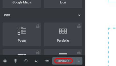 update button